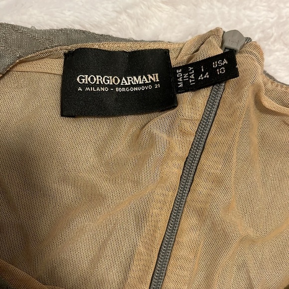 Giorgio Armani Milan silk gray bodysuit - Picture 4 of 5